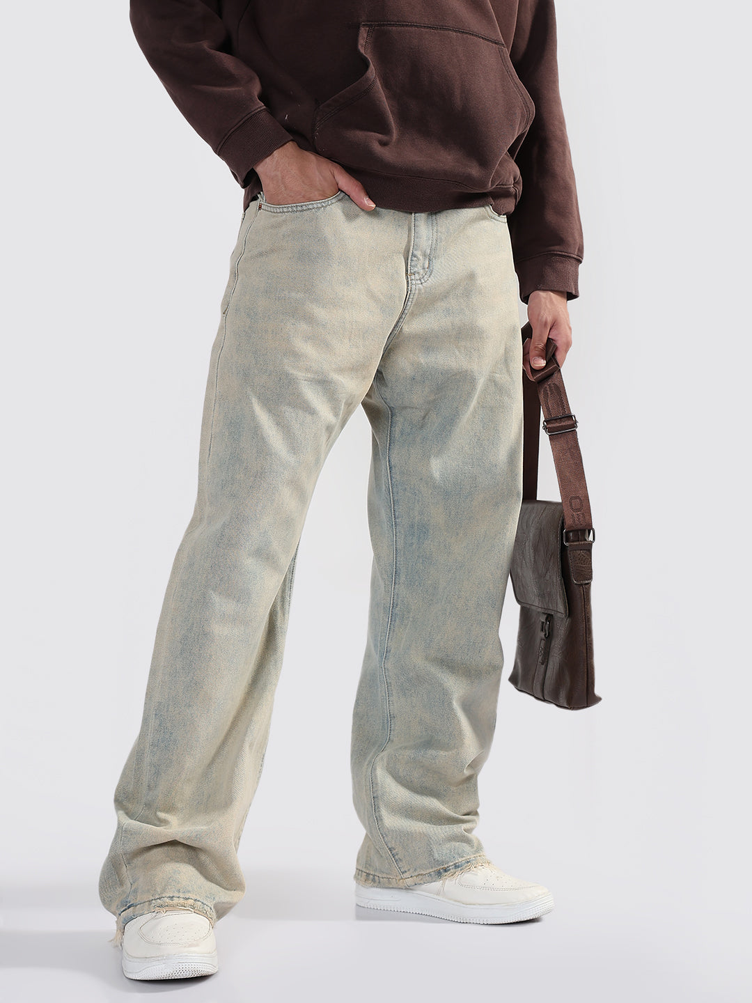 Shop Men's Blue Baggy Fit Jeans Showoffff