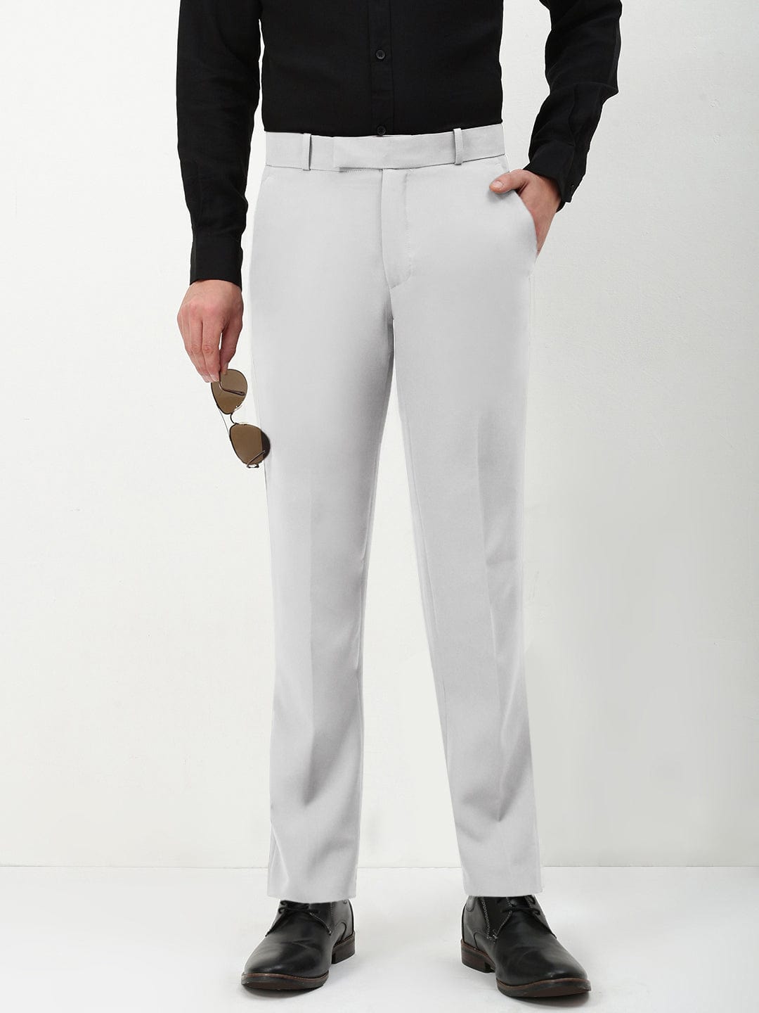 formal pants skinny fit white dress pants