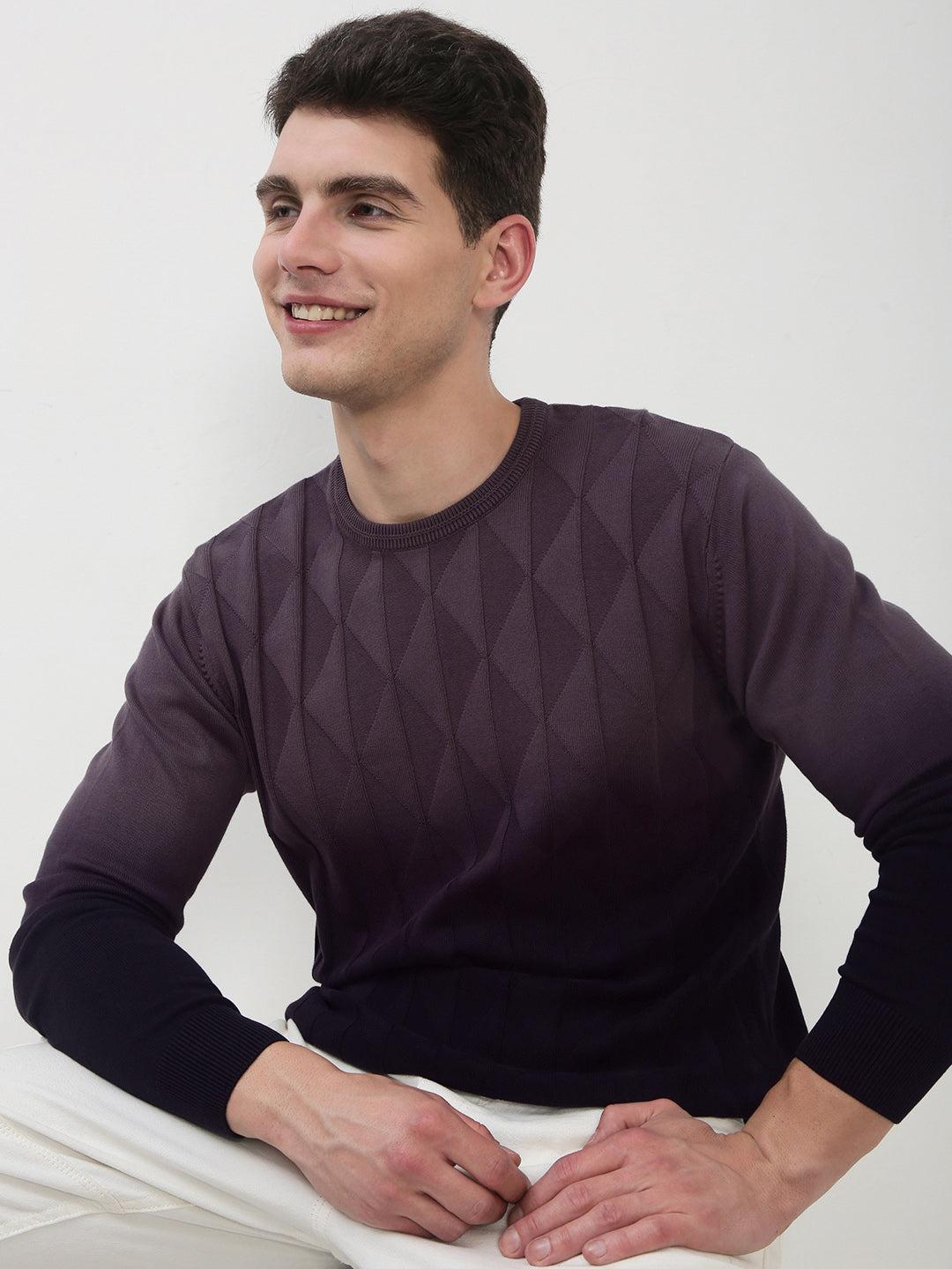 Shop Men's Purple Ombre Sweater Showoffff