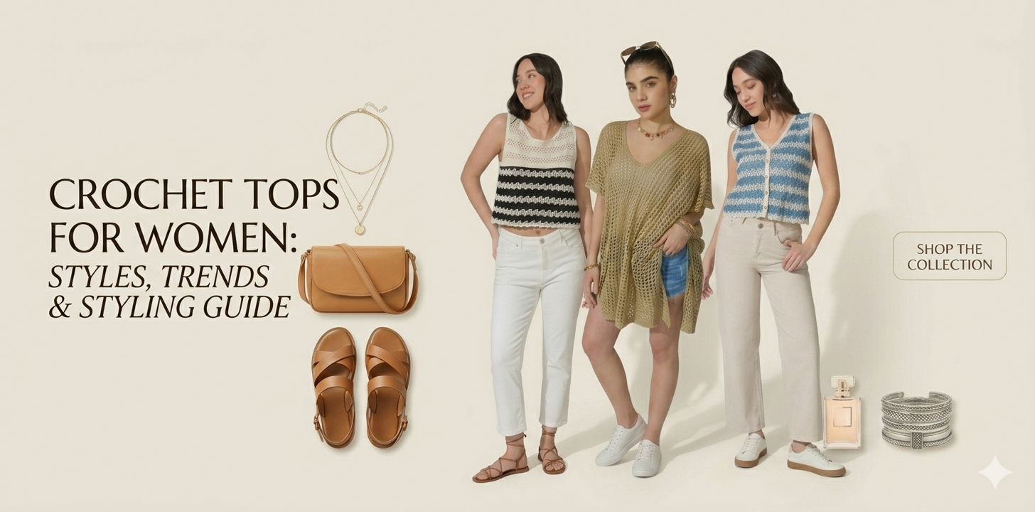 Crochet Tops for Women: Styles, Trends & Styling Guide