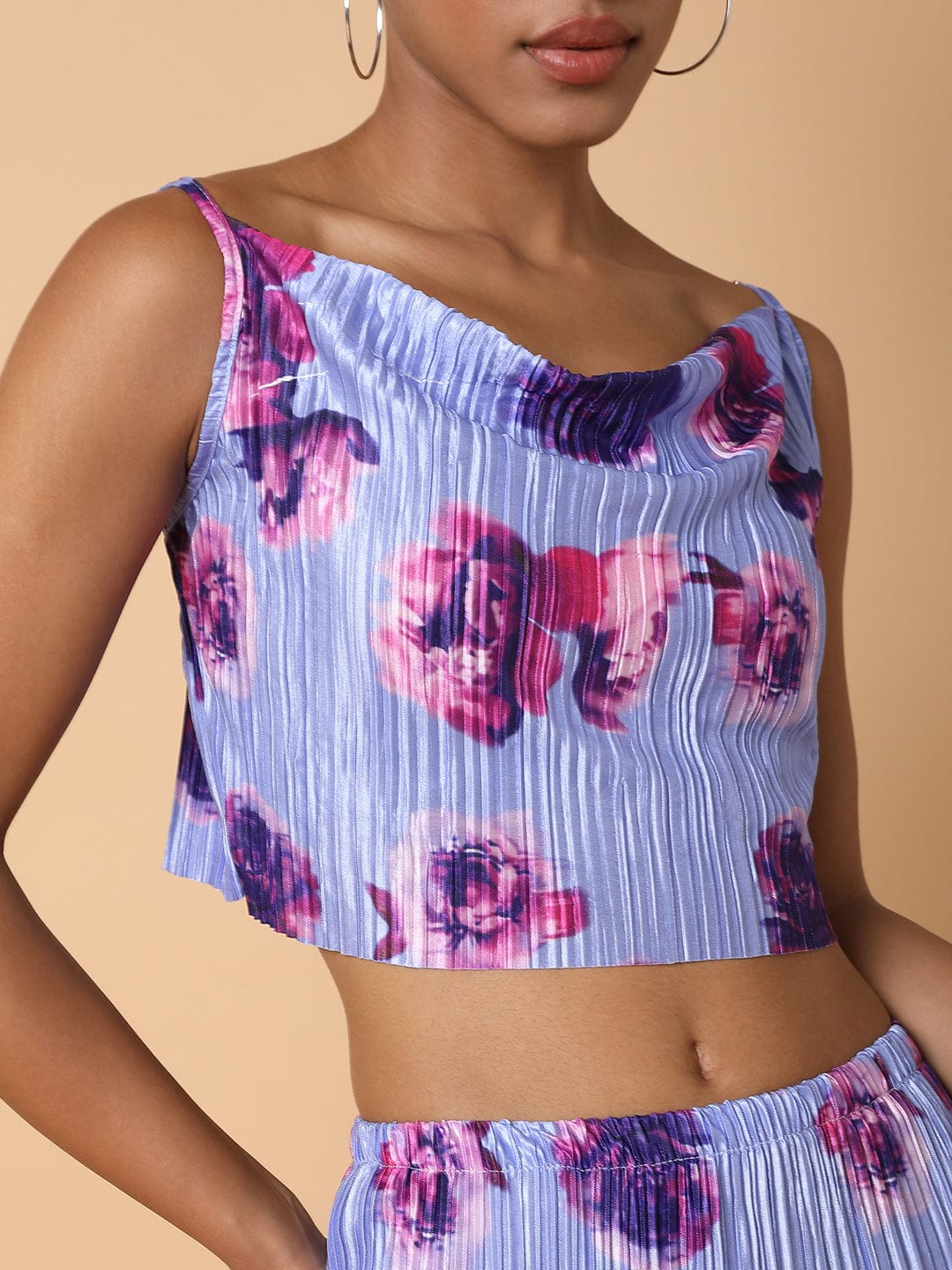 Women's Printed Lavender Co-Ords Set
