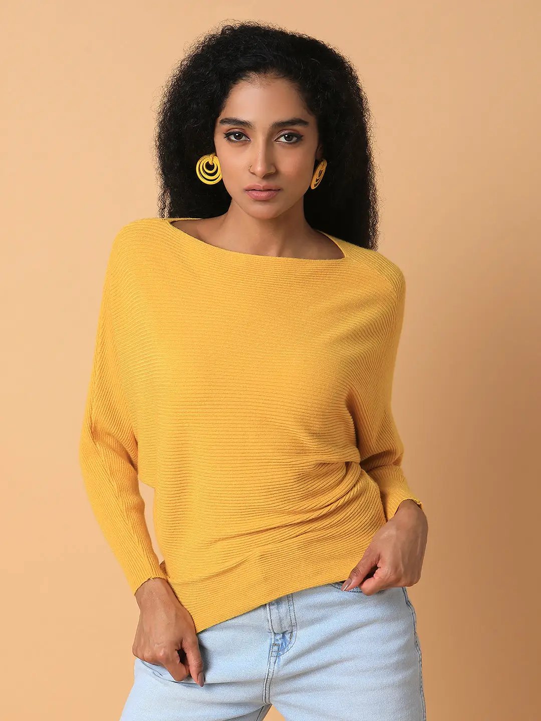 Women's Solid Mustard Top