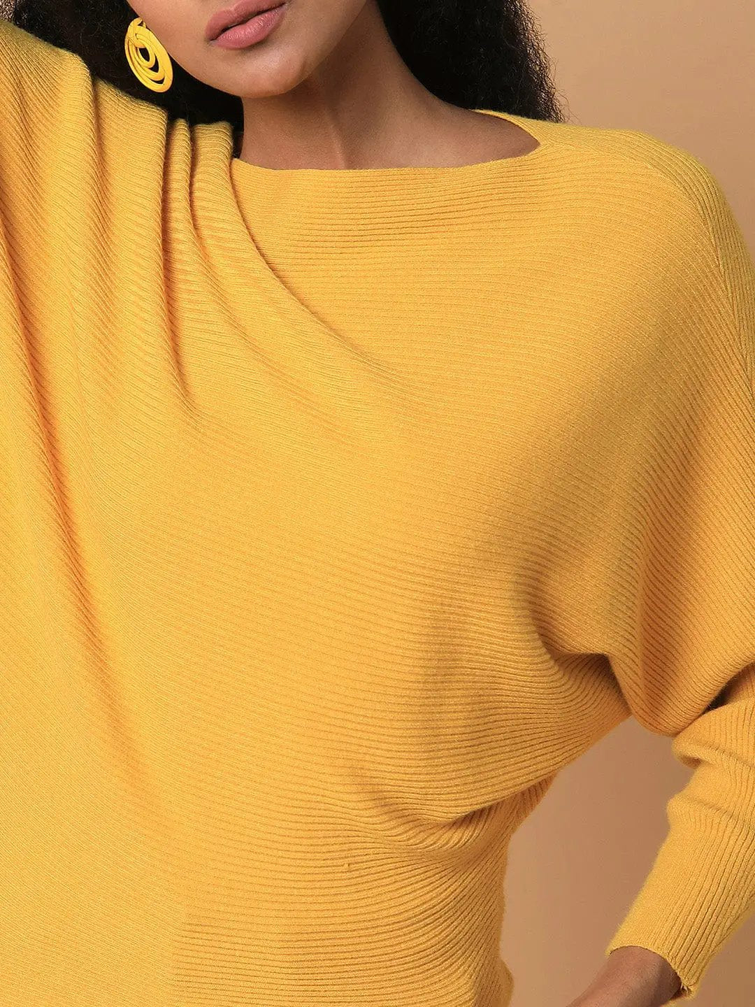 Women's Solid Mustard Top