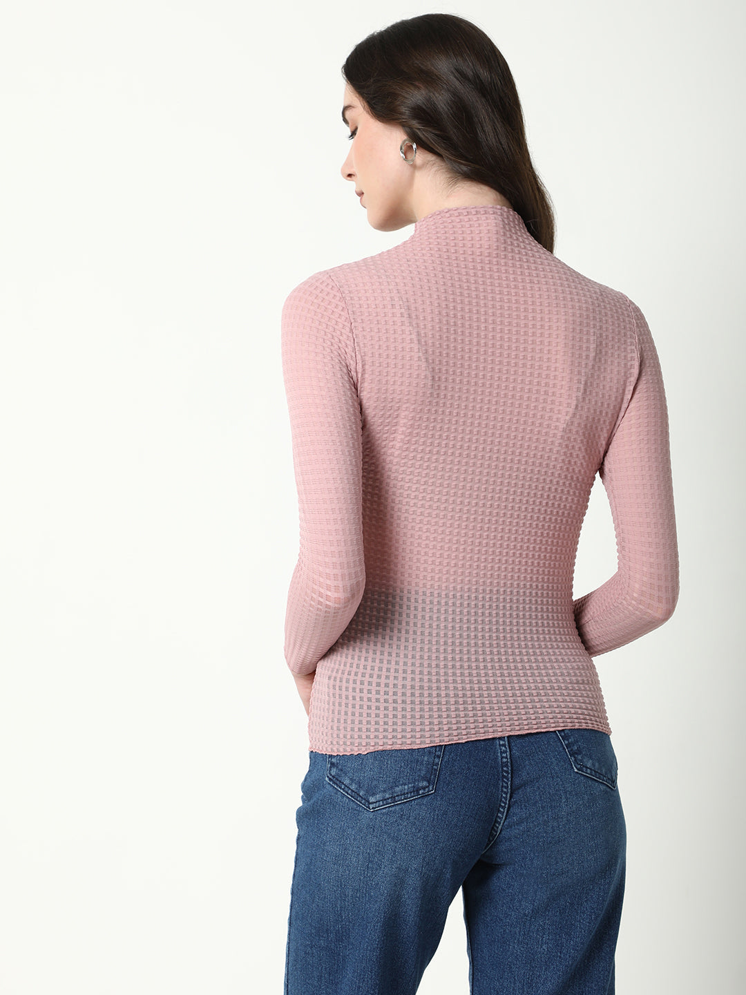 Women Peach Solid Top