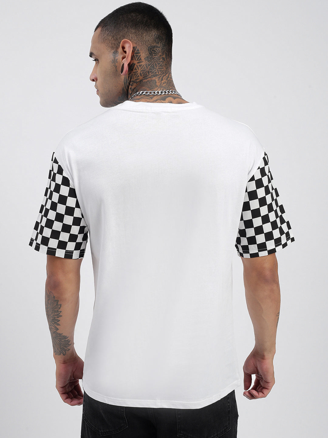 Men Graphic White Relaxed Fit T Shirt