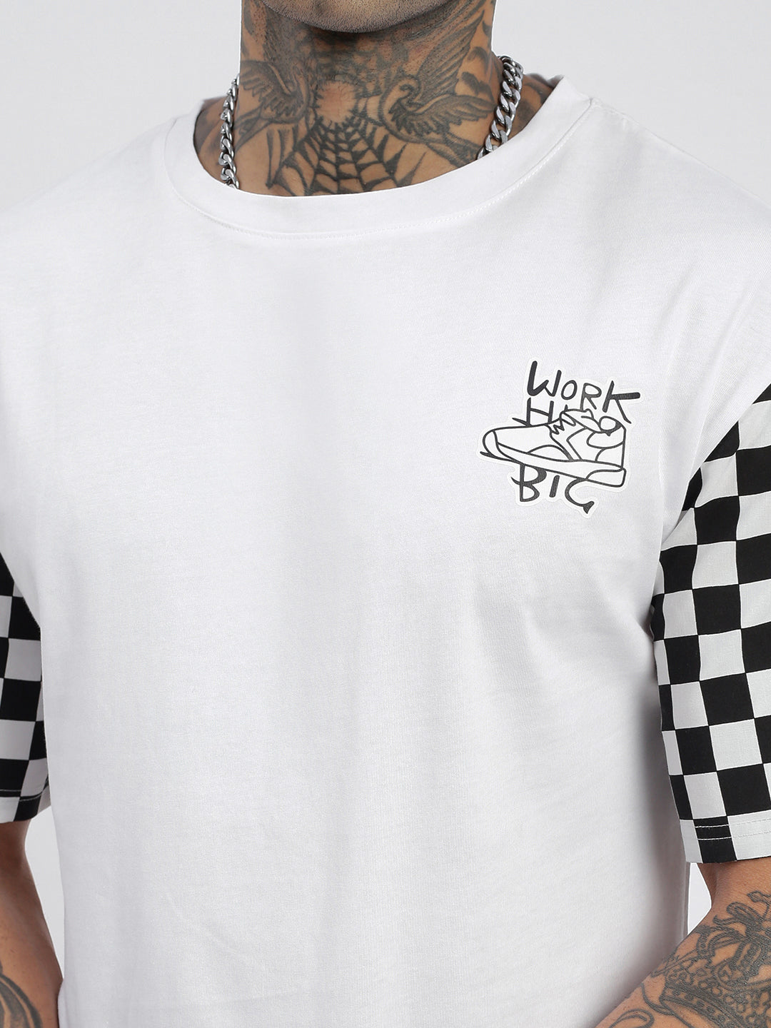 Men Graphic White Relaxed Fit T Shirt