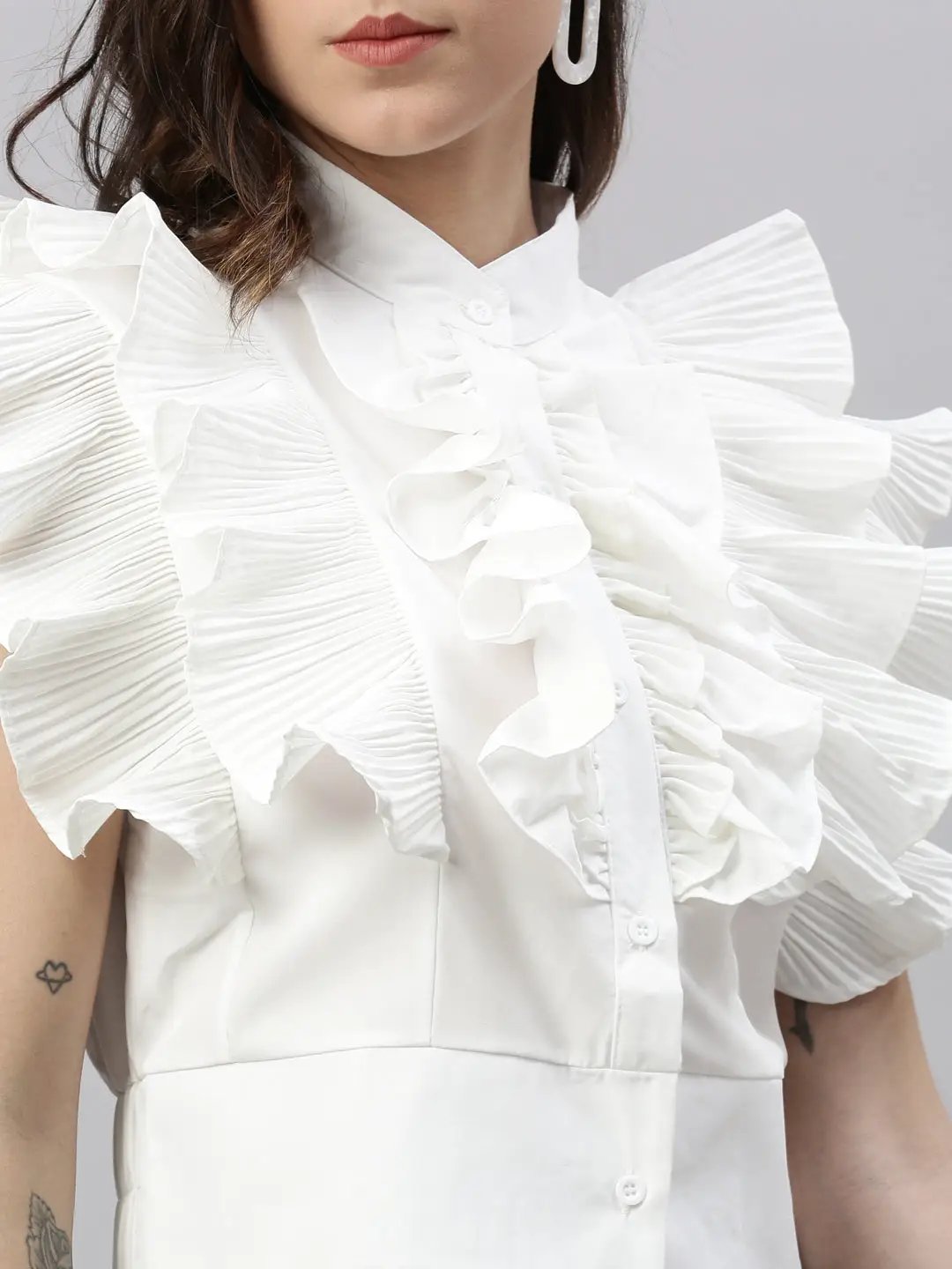 Women's Solid White Top