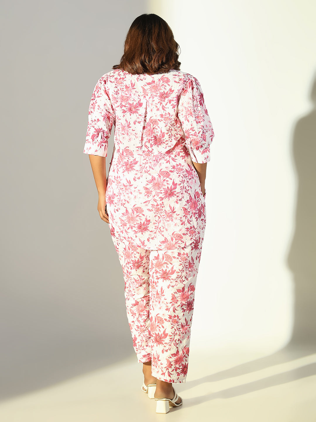 Women Pink Printed Co Ords Set