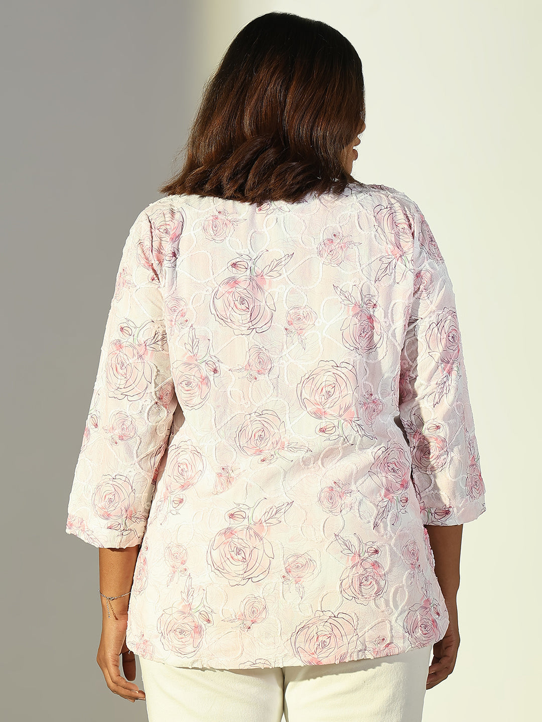 Women Pink Floral Top