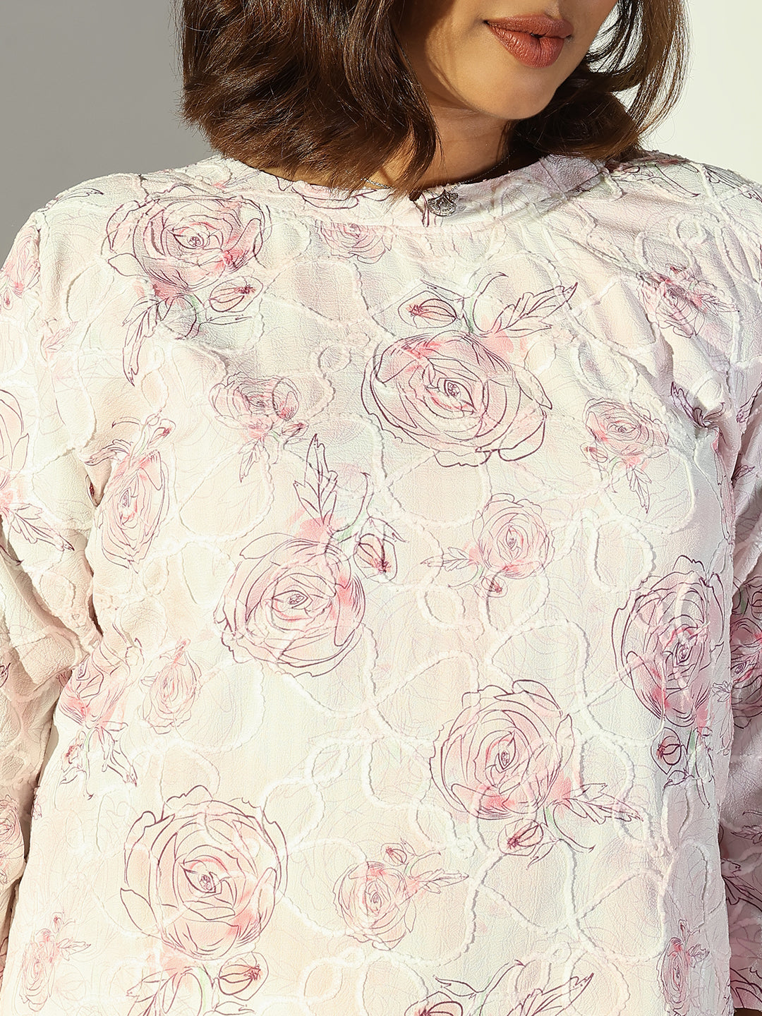 Women Pink Floral Top