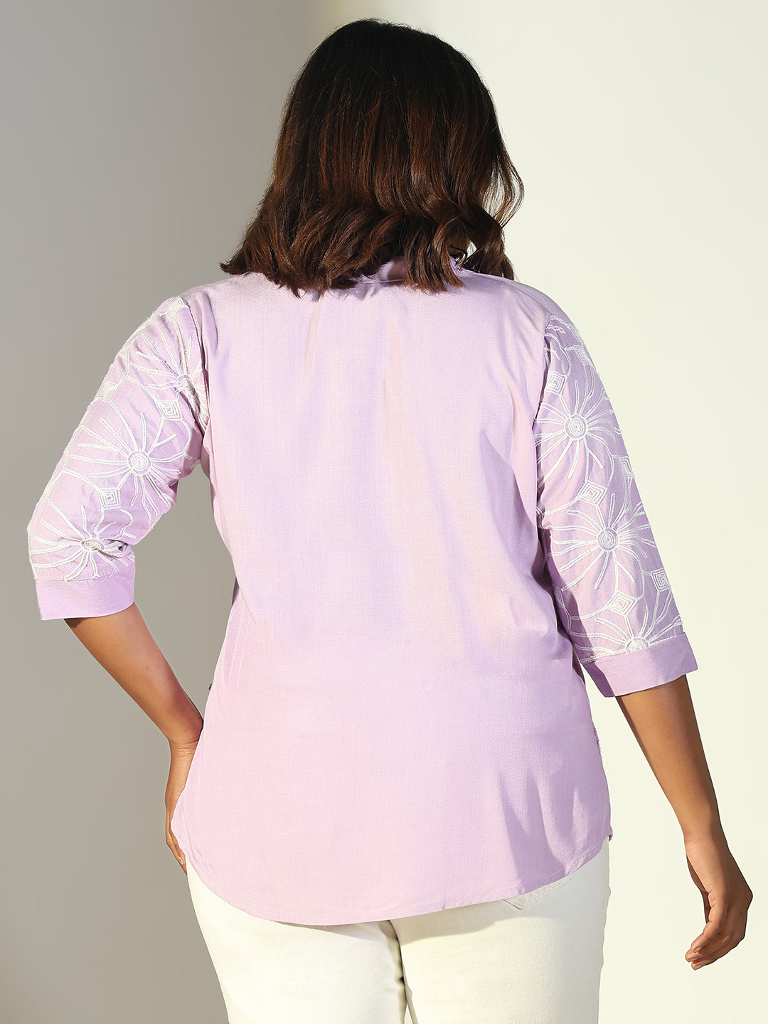 Women Purple Solid Top