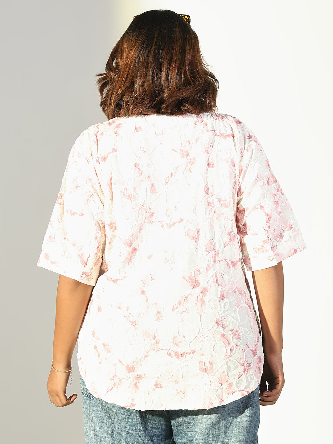 Women Pink Floral Top