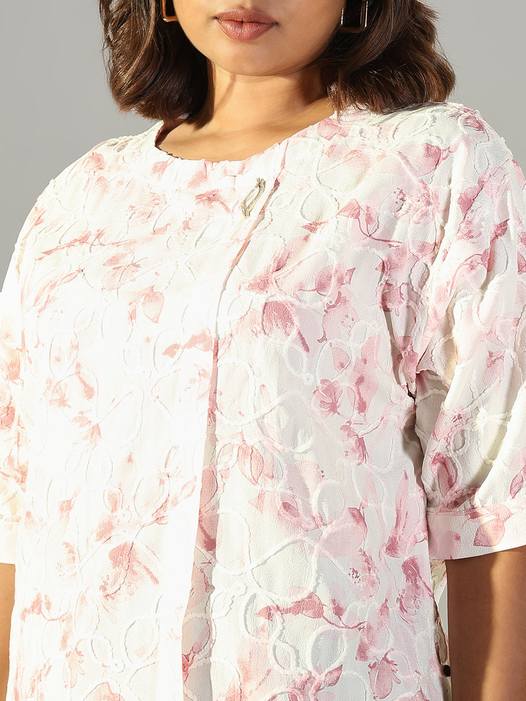 Women Pink Floral Top