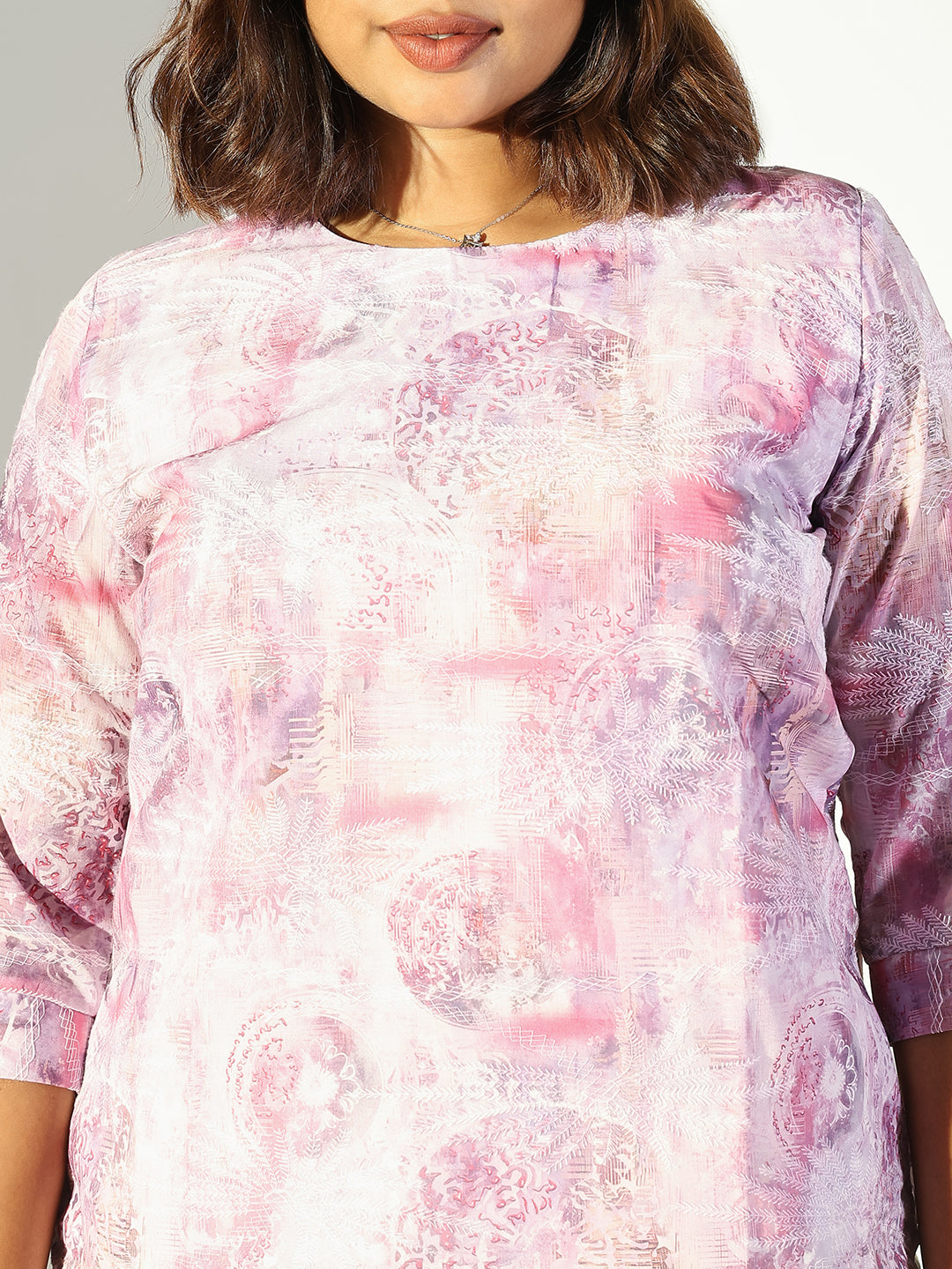 Women Pink Graphic Top