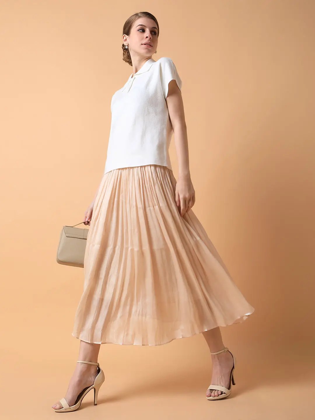 Women's Solid Off White Top