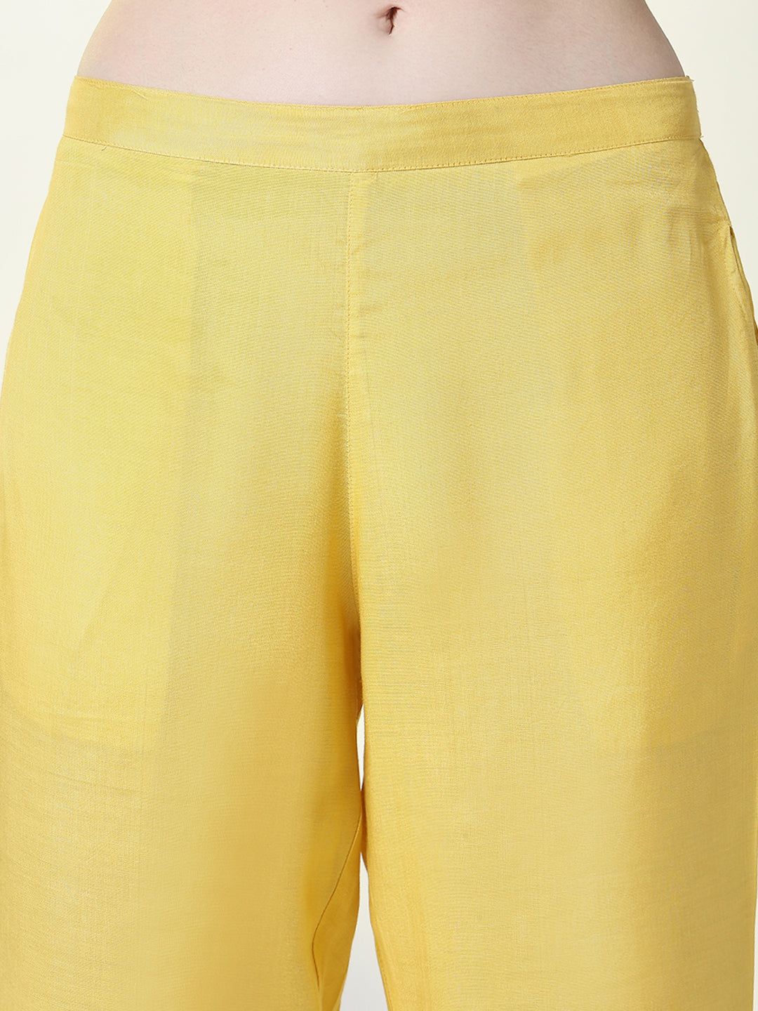 Women Yellow Solid Co Ords Set