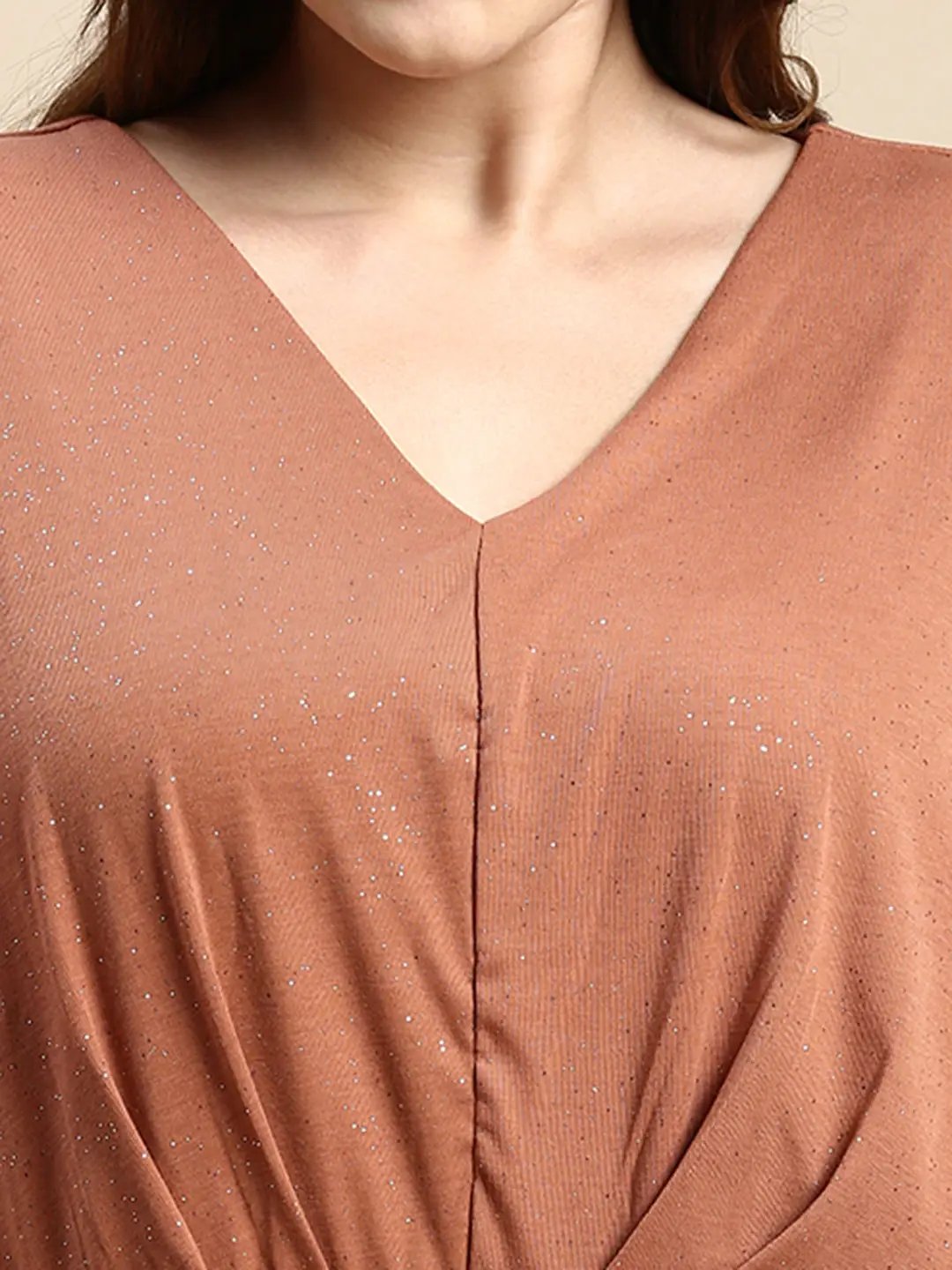 Women's Embellished Copper Top