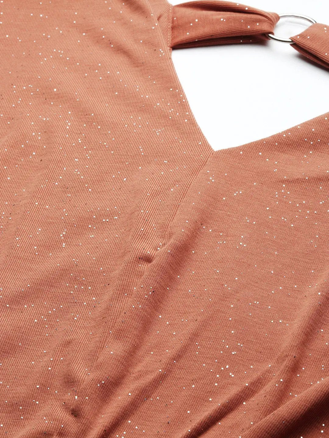 Women's Embellished Copper Top