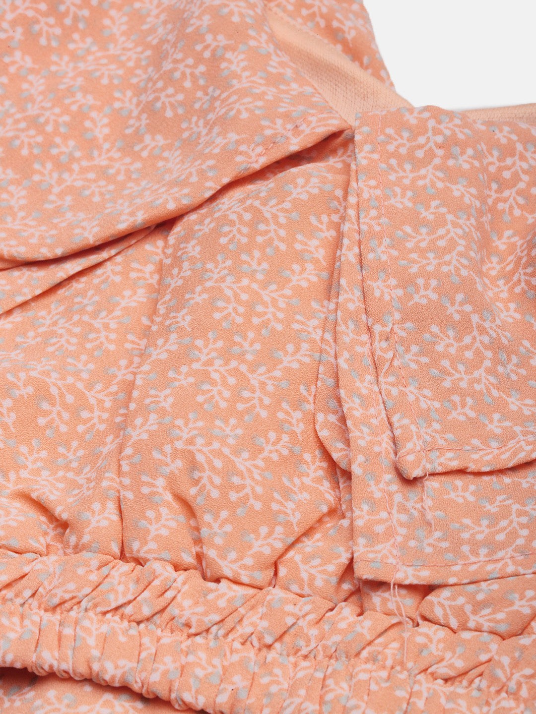 Women's Orange Printed Co-ords