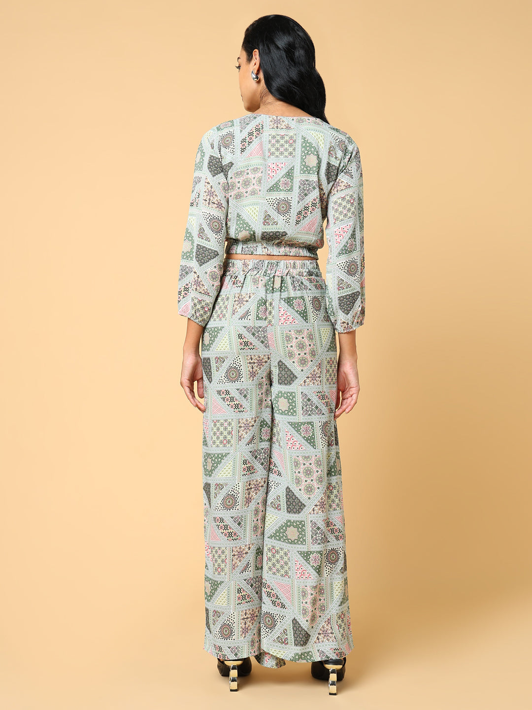 Women Printed Green Co-Ords Set