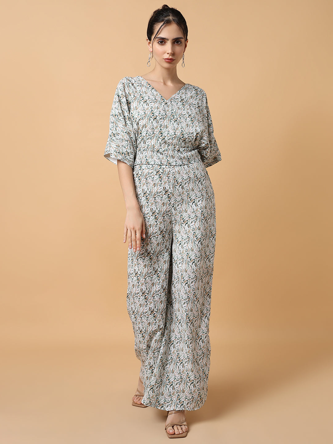 Women Printed Green Co-Ords Set