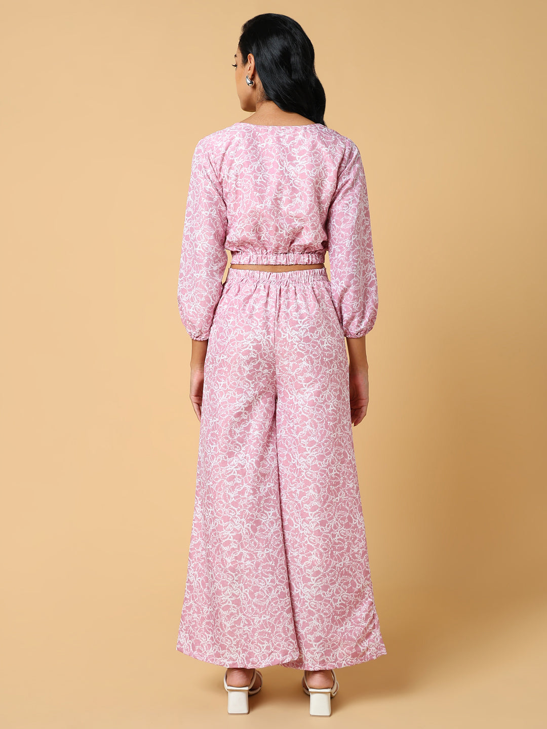 Women Printed Pink Co-Ords Set