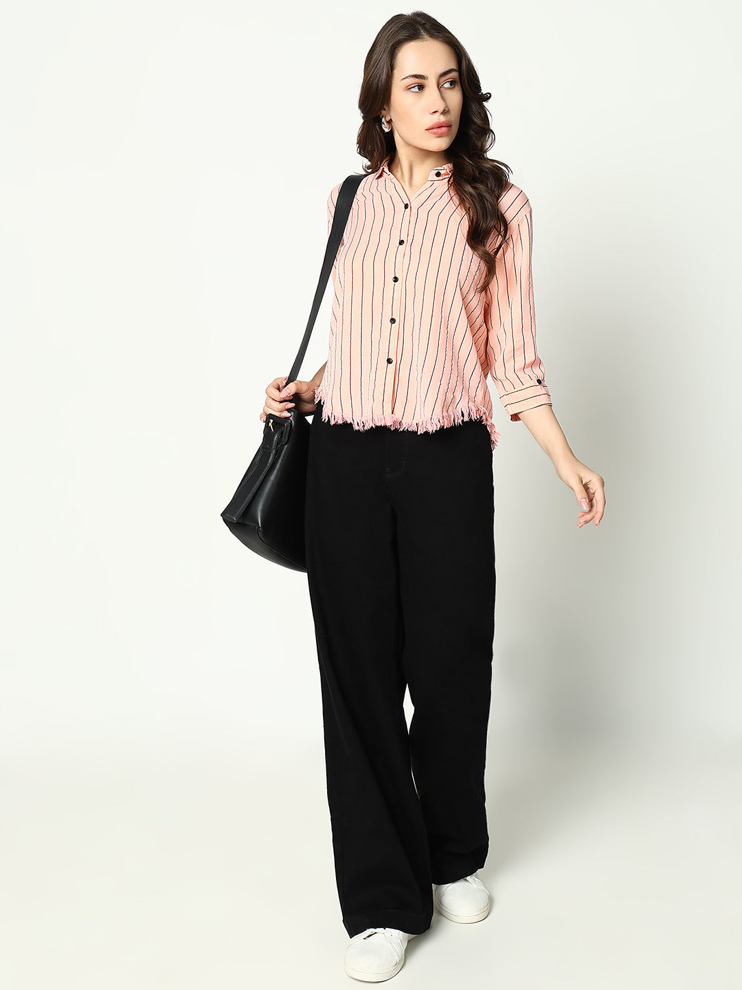 Women's Pink Striped Shirt