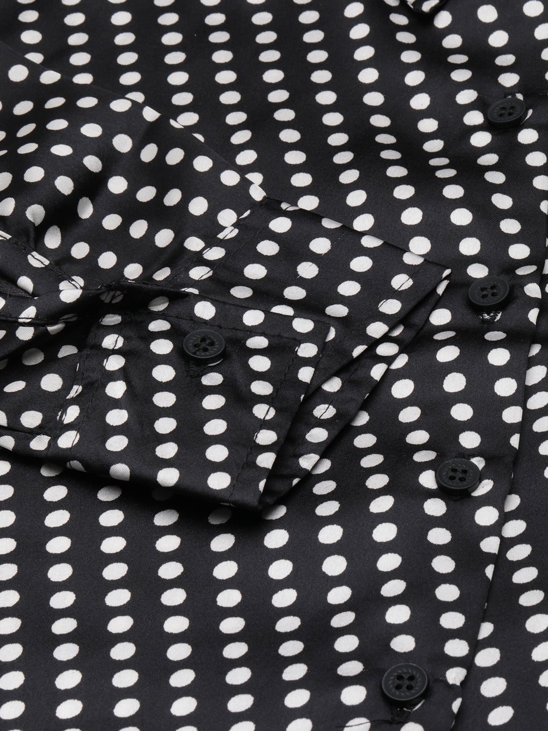 Women Black Polka Dots Shirt