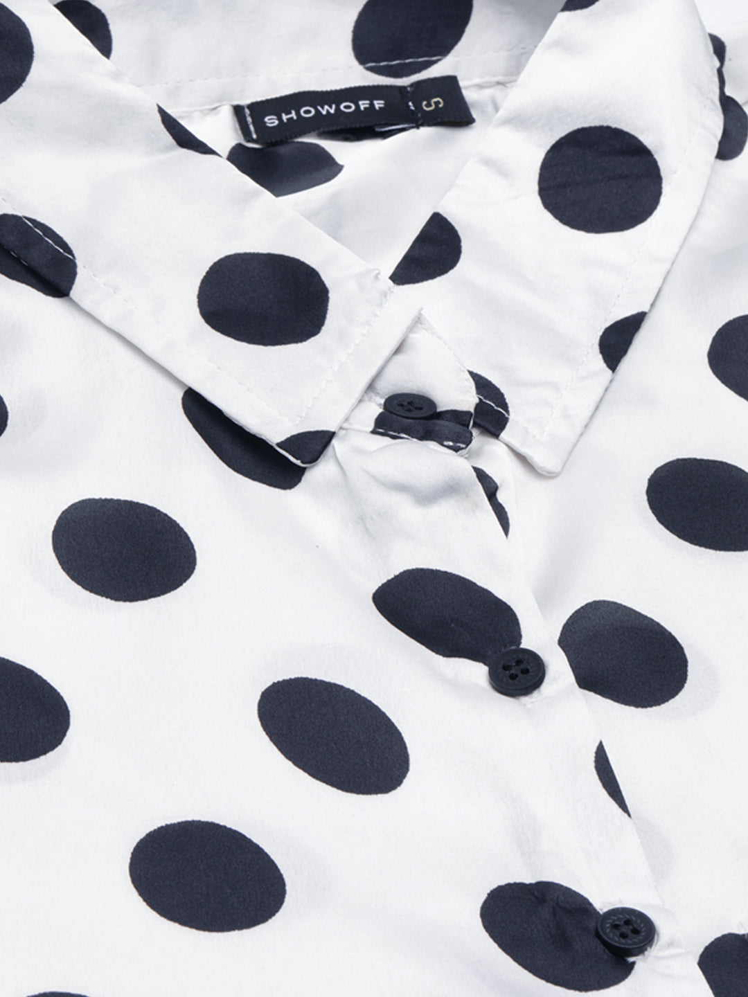 Women's White Polka Dots Shirt