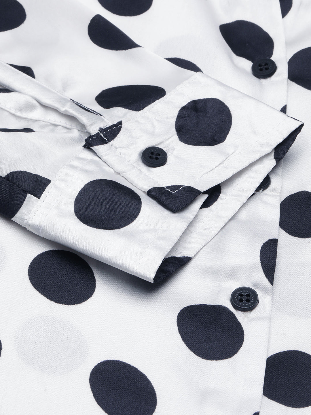 Women's White Polka Dots Shirt