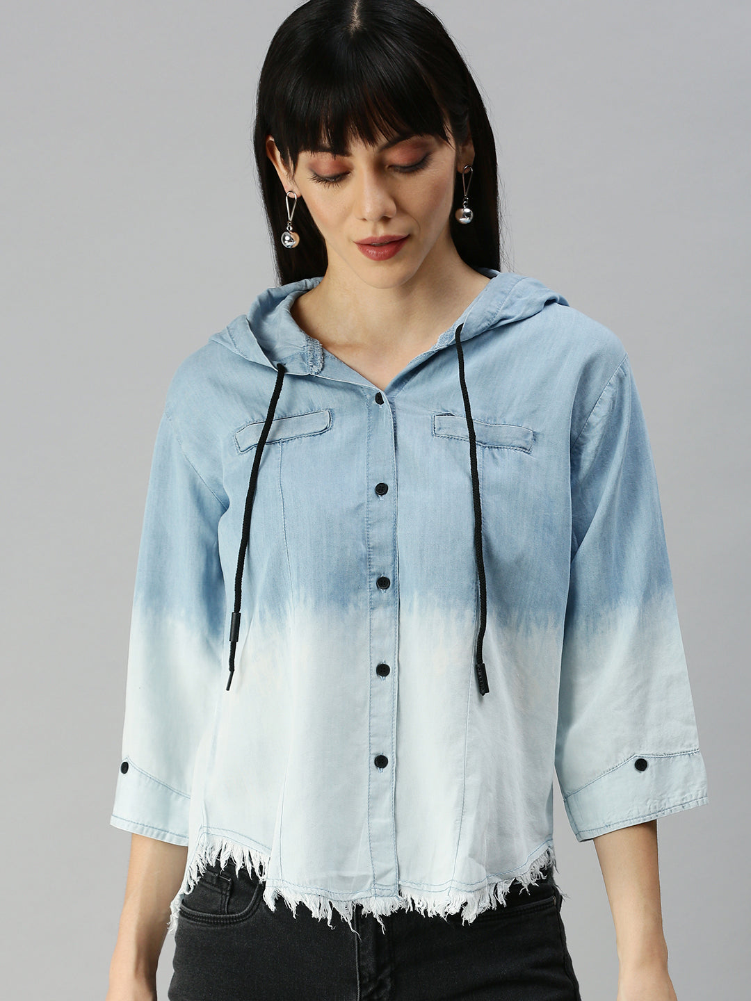 Women's Blue Ombre Shirt
