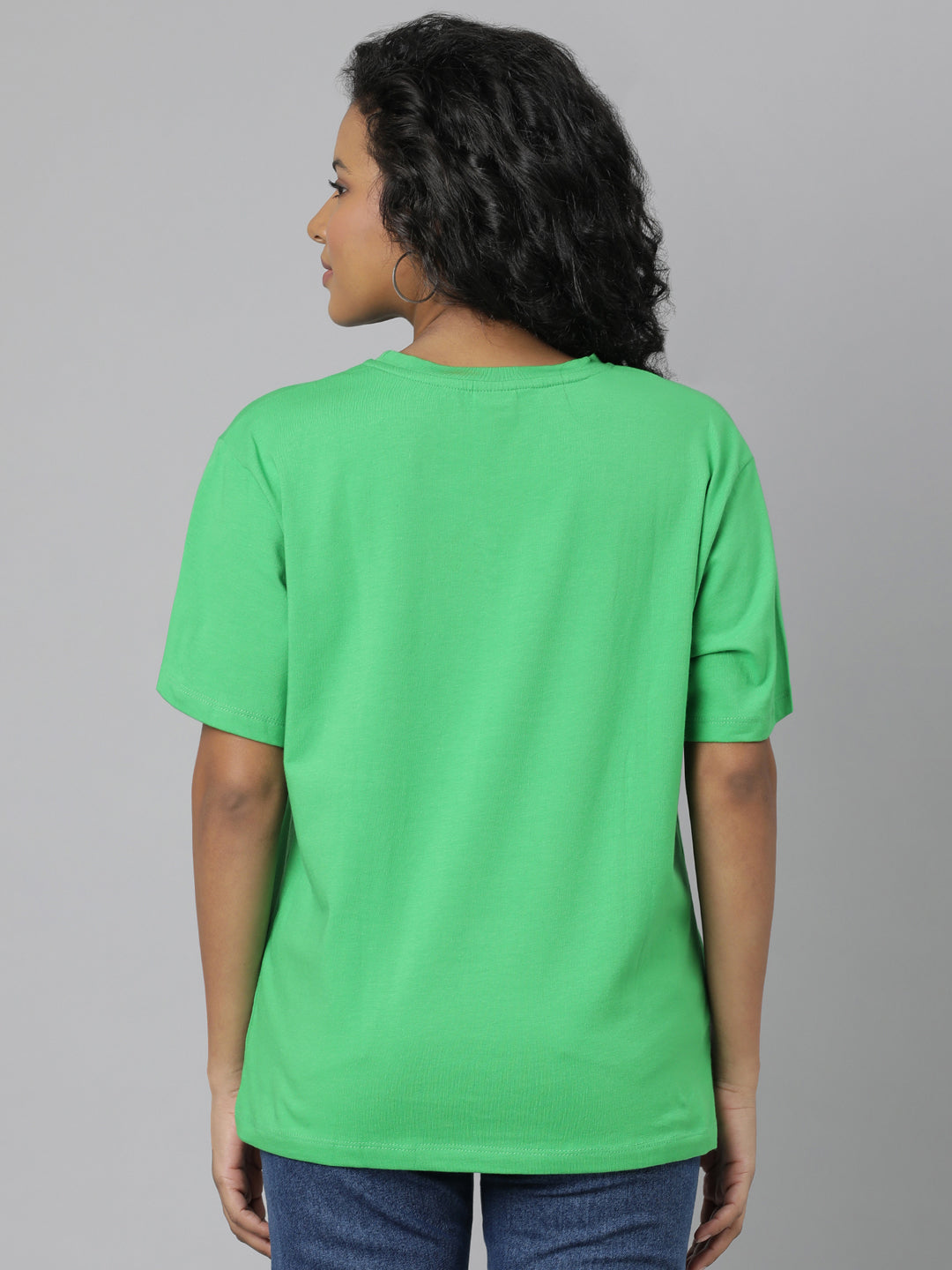 Women Green Graphic T Shirt