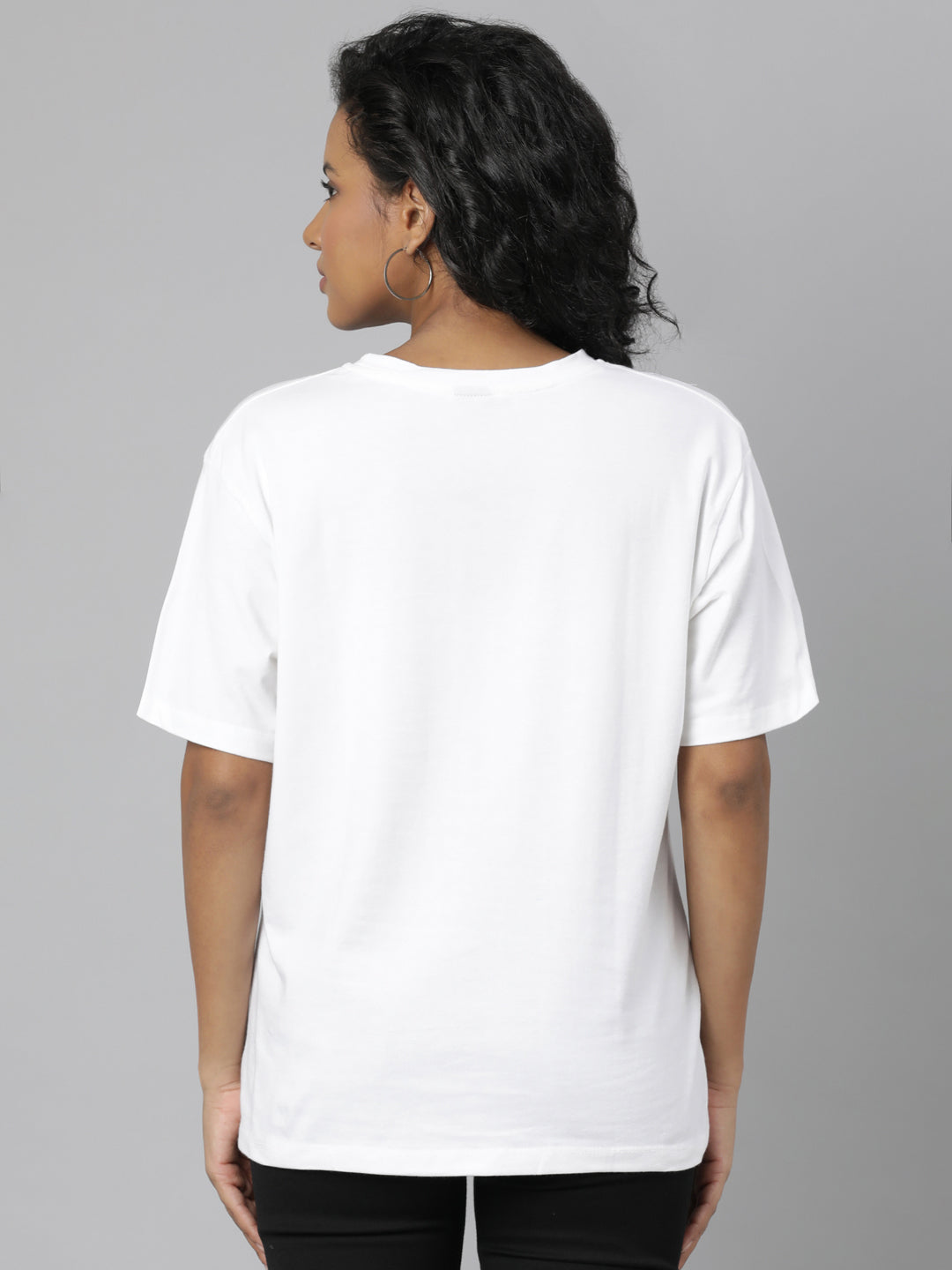 Women White Graphic T Shirt