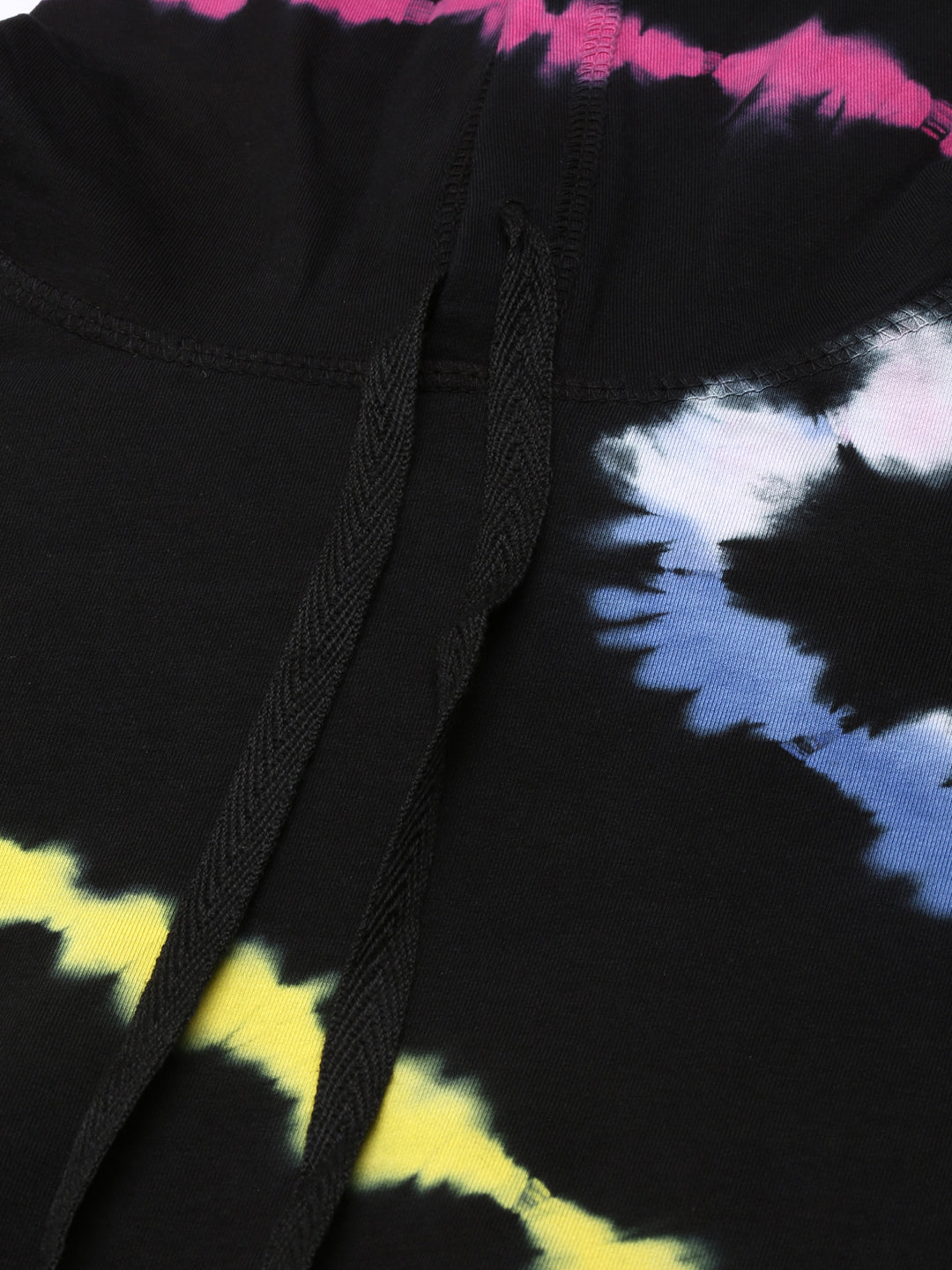 Women's Black Abstract Tracksuit