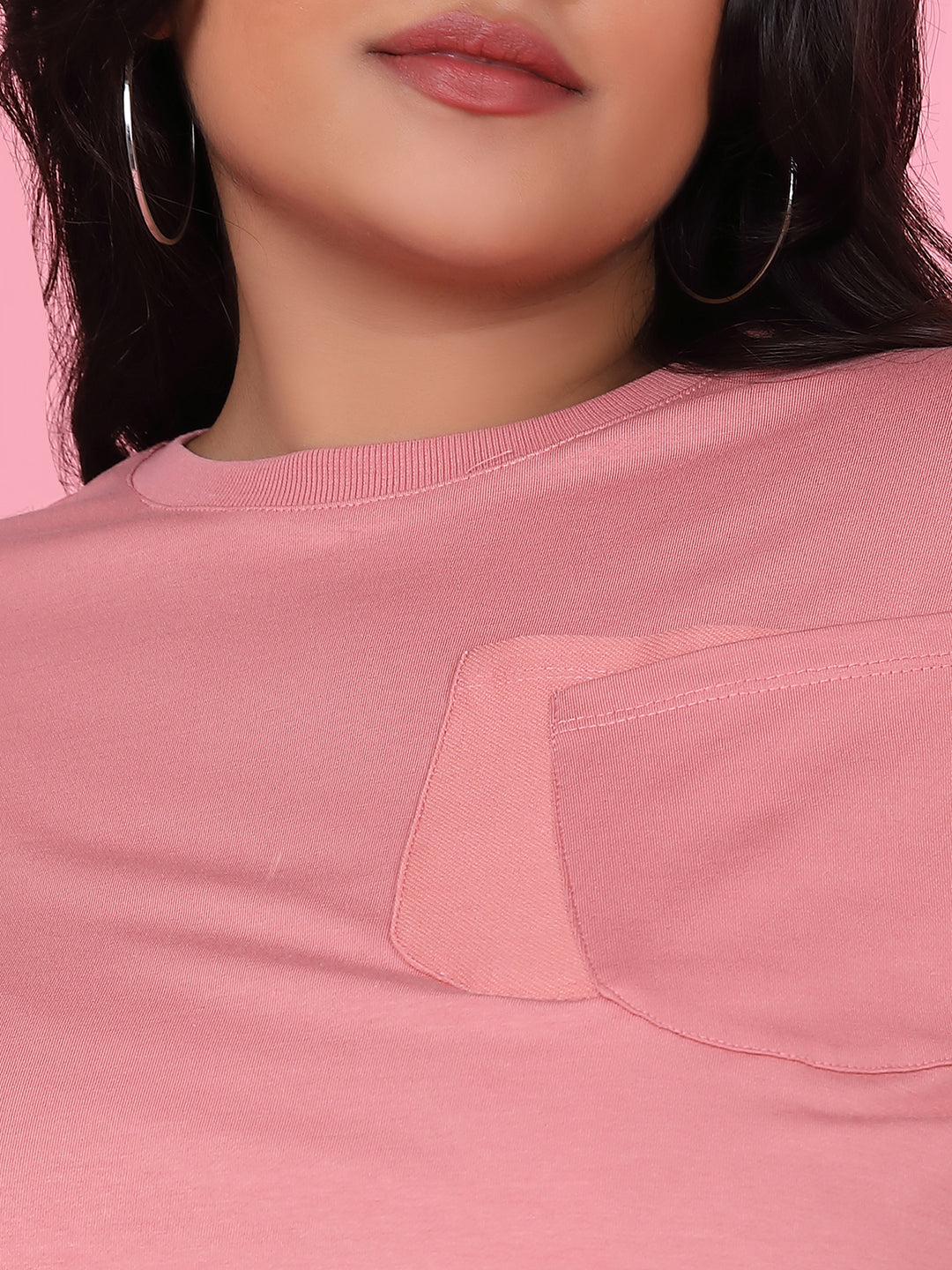 Women Solid Peach Top