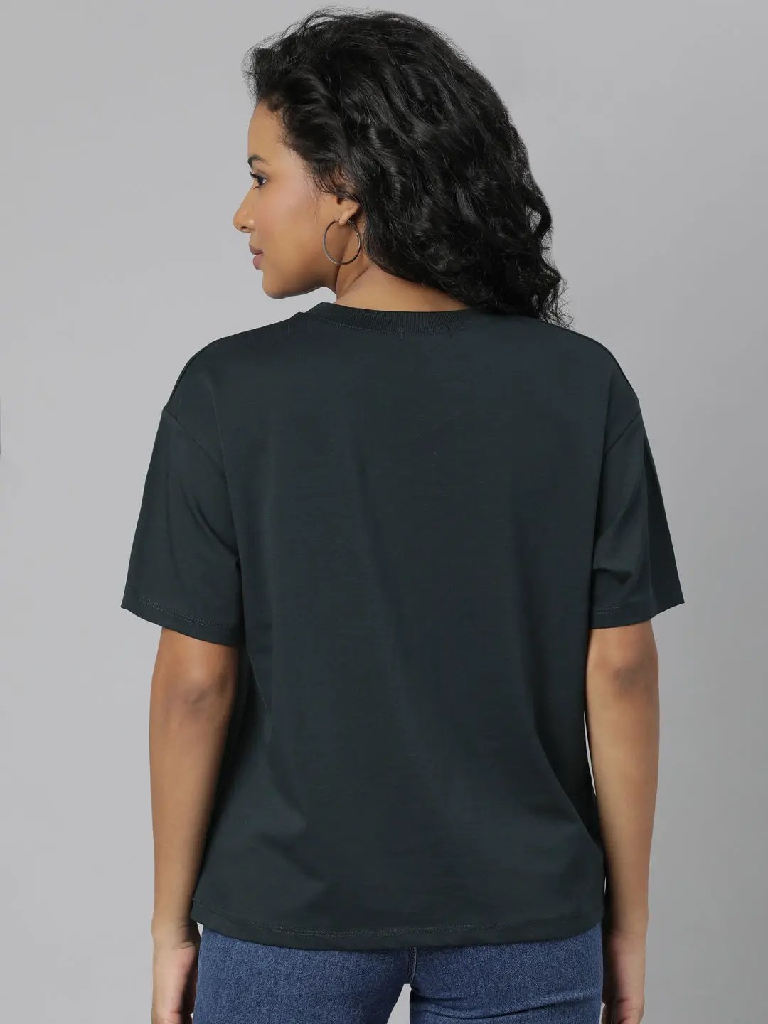 Women's Solid Green T-Shirt - Uncategorized from SHOWOFFFF