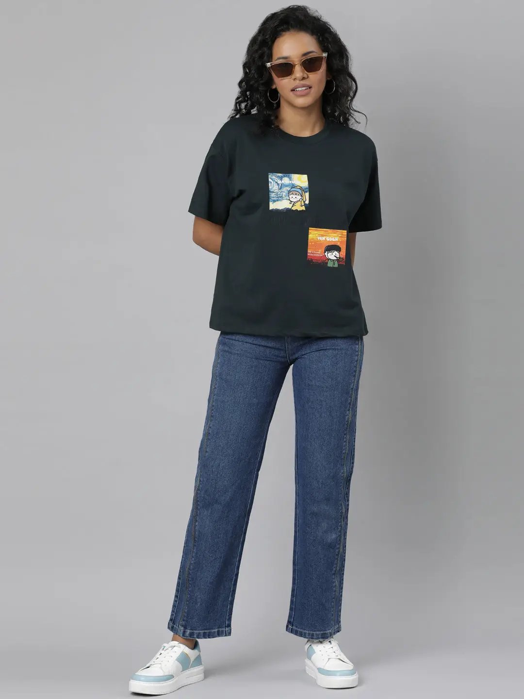 Women's Solid Green T-Shirt - Uncategorized from SHOWOFFFF