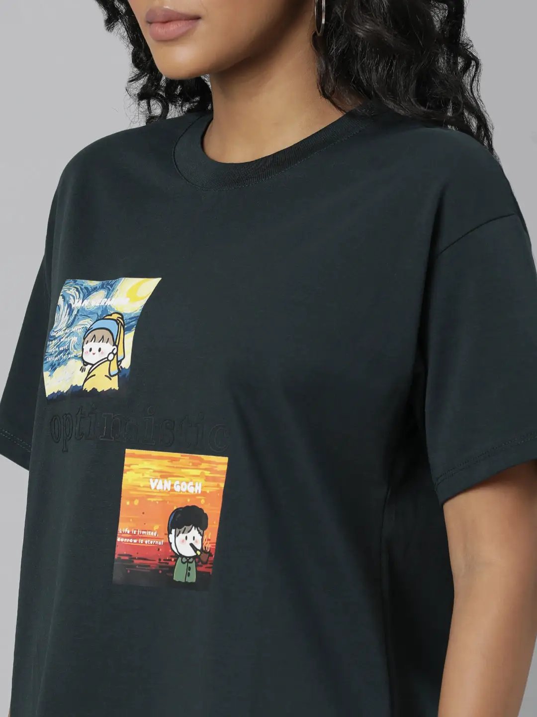 Women's Solid Green T-Shirt - Uncategorized from SHOWOFFFF