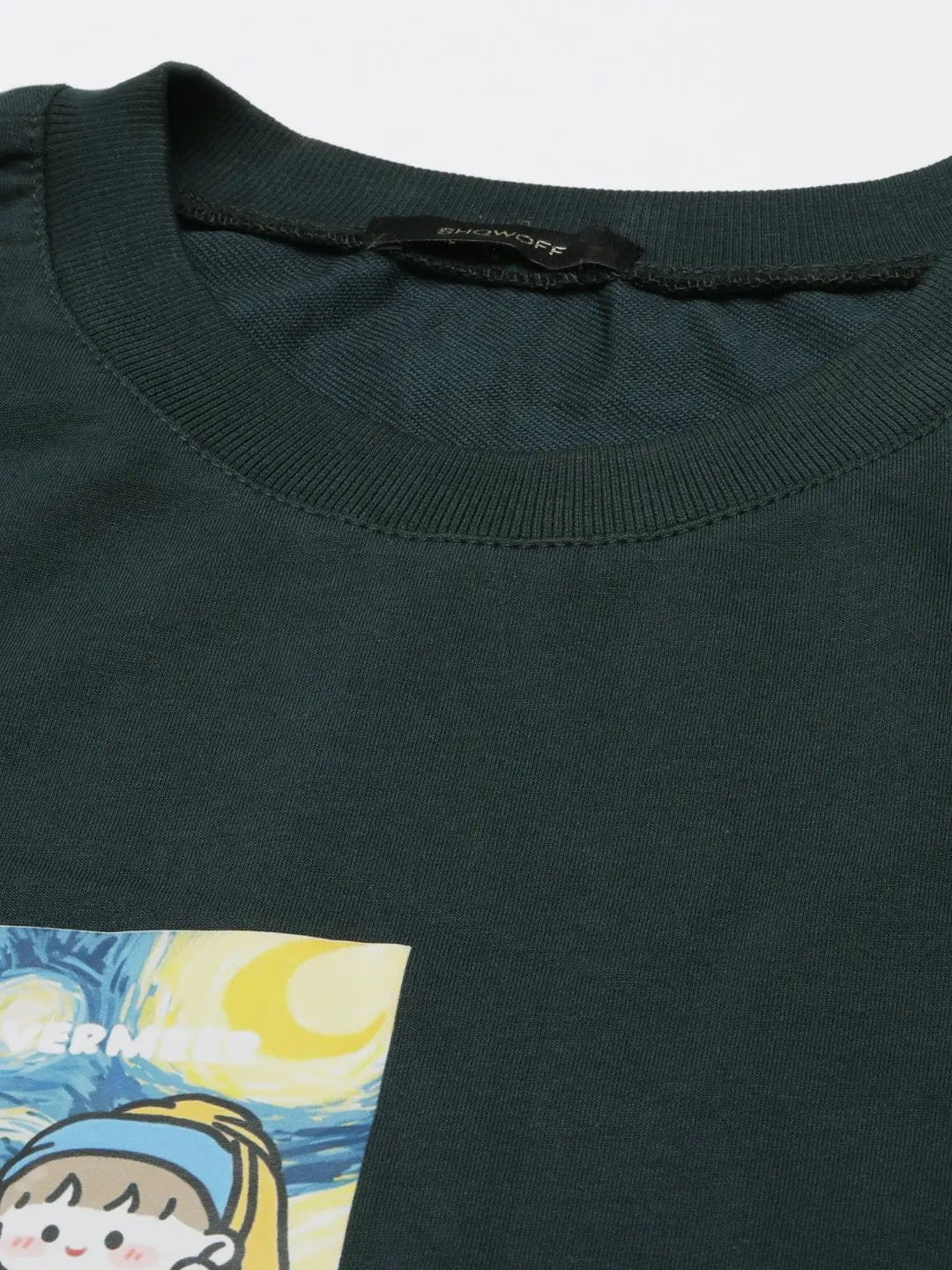 Women's Solid Green T-Shirt - Uncategorized from SHOWOFFFF