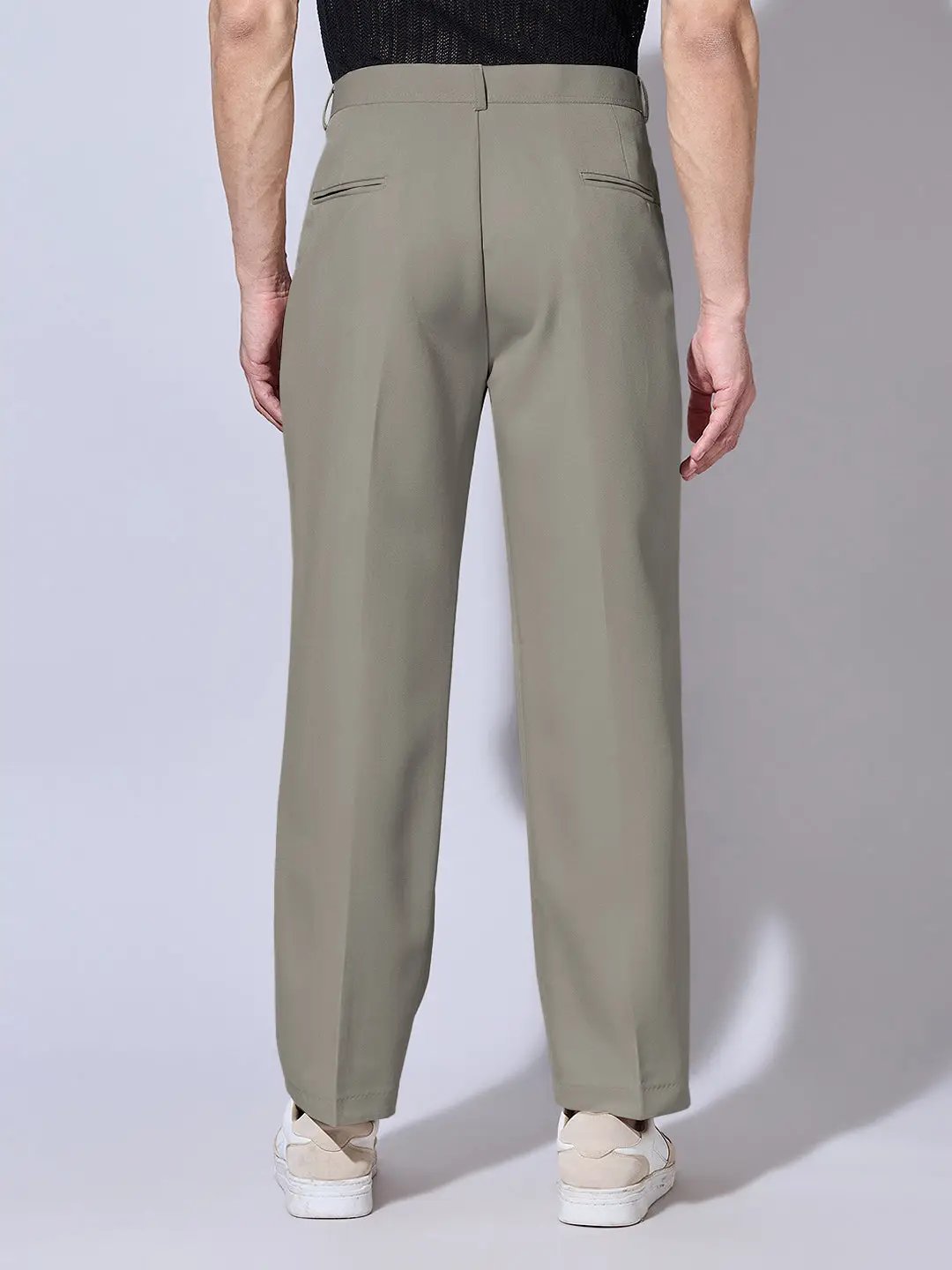 Men's Grey Korean Baggy Fit Trousers - Uncategorized from SHOWOFFFF