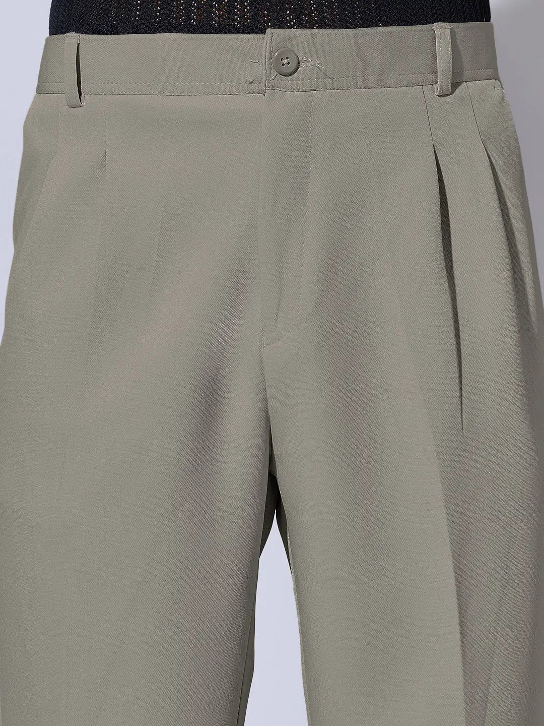 Men's Grey Korean Baggy Fit Trousers - Uncategorized from SHOWOFFFF