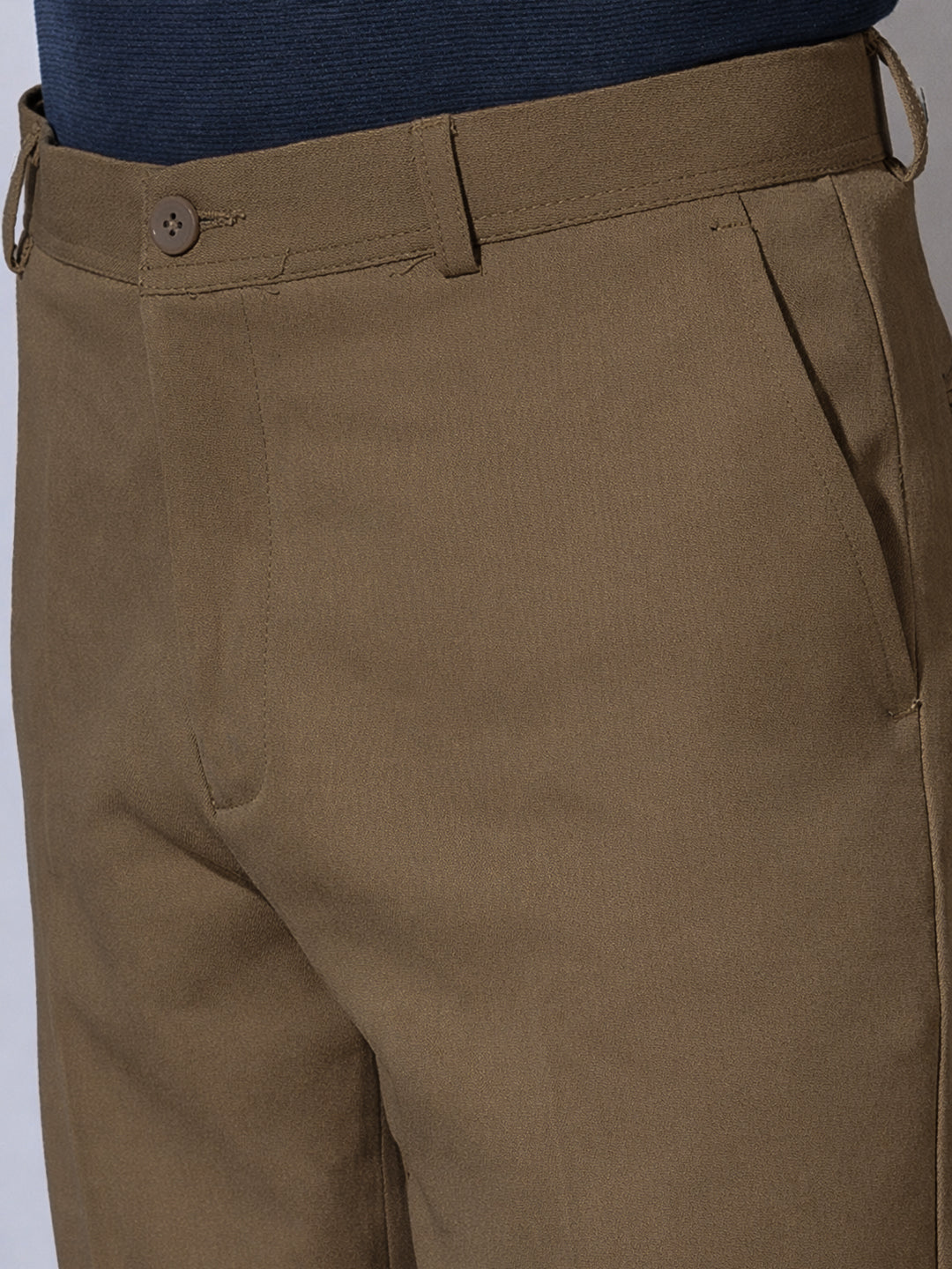 Men's Khaki Korean Baggy Fit Trousers