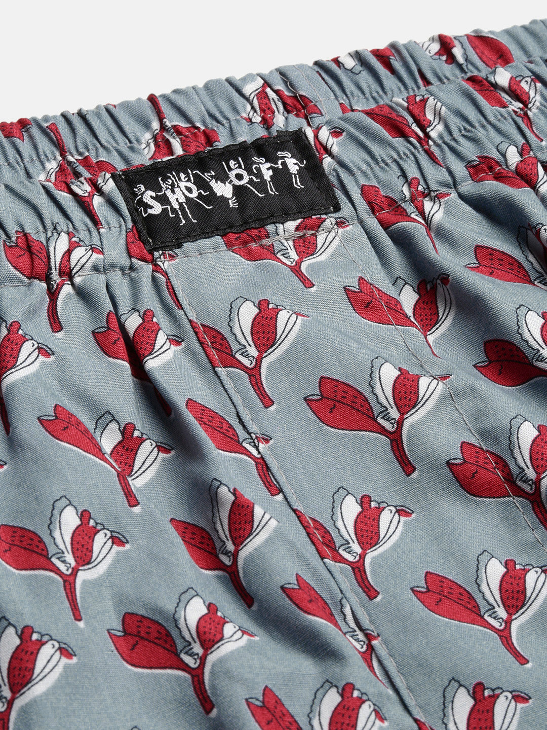 Men Printed Cotton Blue Boxer