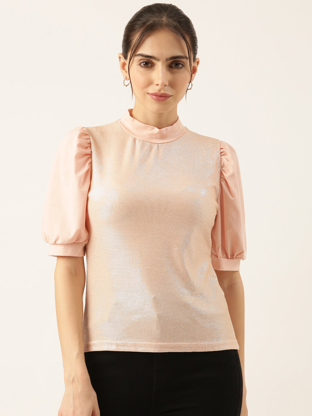 Women's Shimmer Peach Top