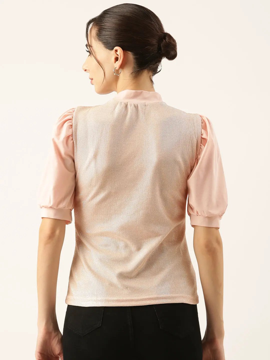 Women's Shimmer Peach Top