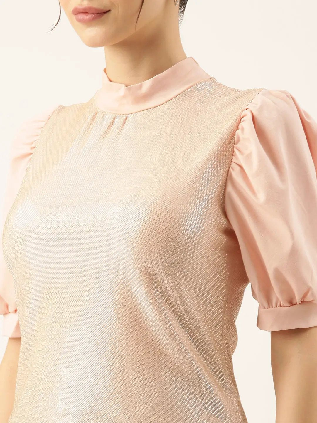 Women's Shimmer Peach Top