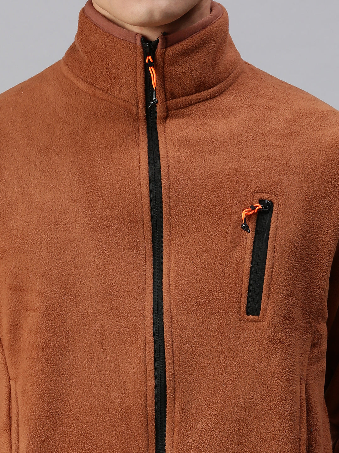 Men Solid Brown Sweatshirt