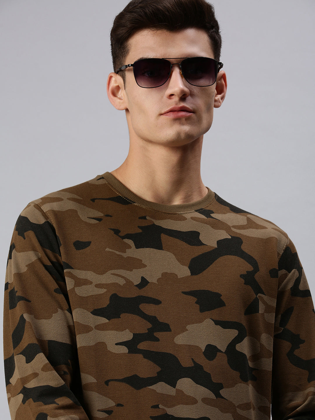 Men Camouflage Multi Sweatshirt