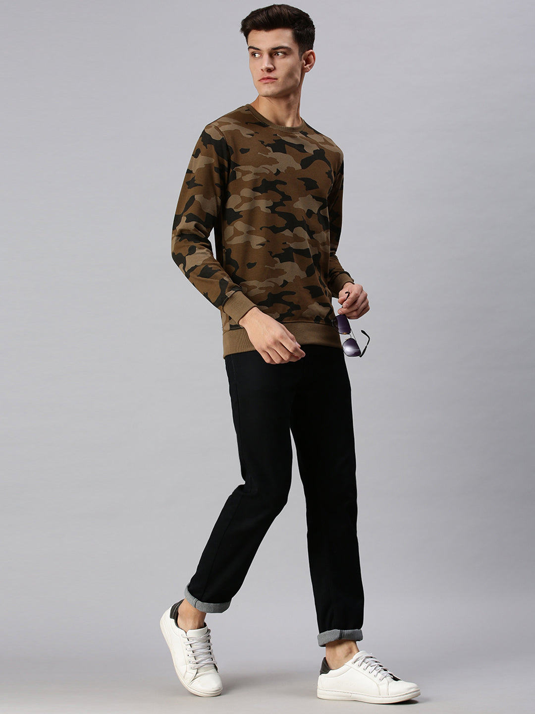 Men Camouflage Multi Sweatshirt