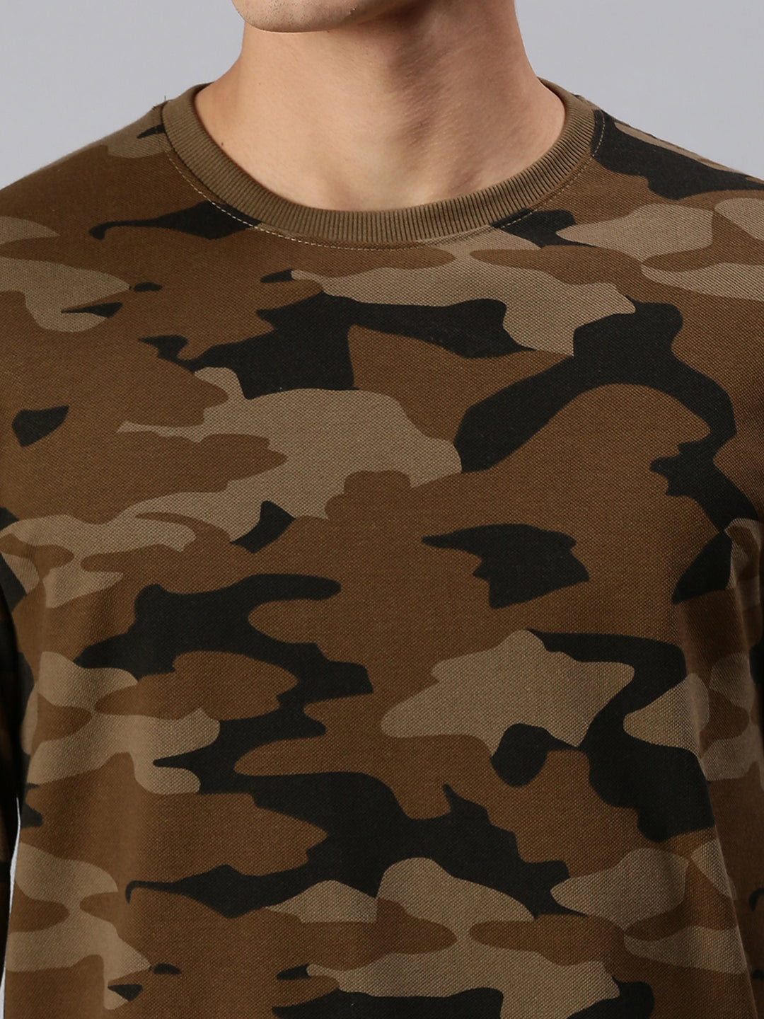 Men Camouflage Multi Sweatshirt